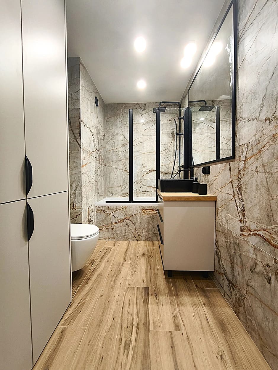 Luksusowe wnętrze mieszkania w Warszawie po profesjonalnym remoncie - Michał Rekowski